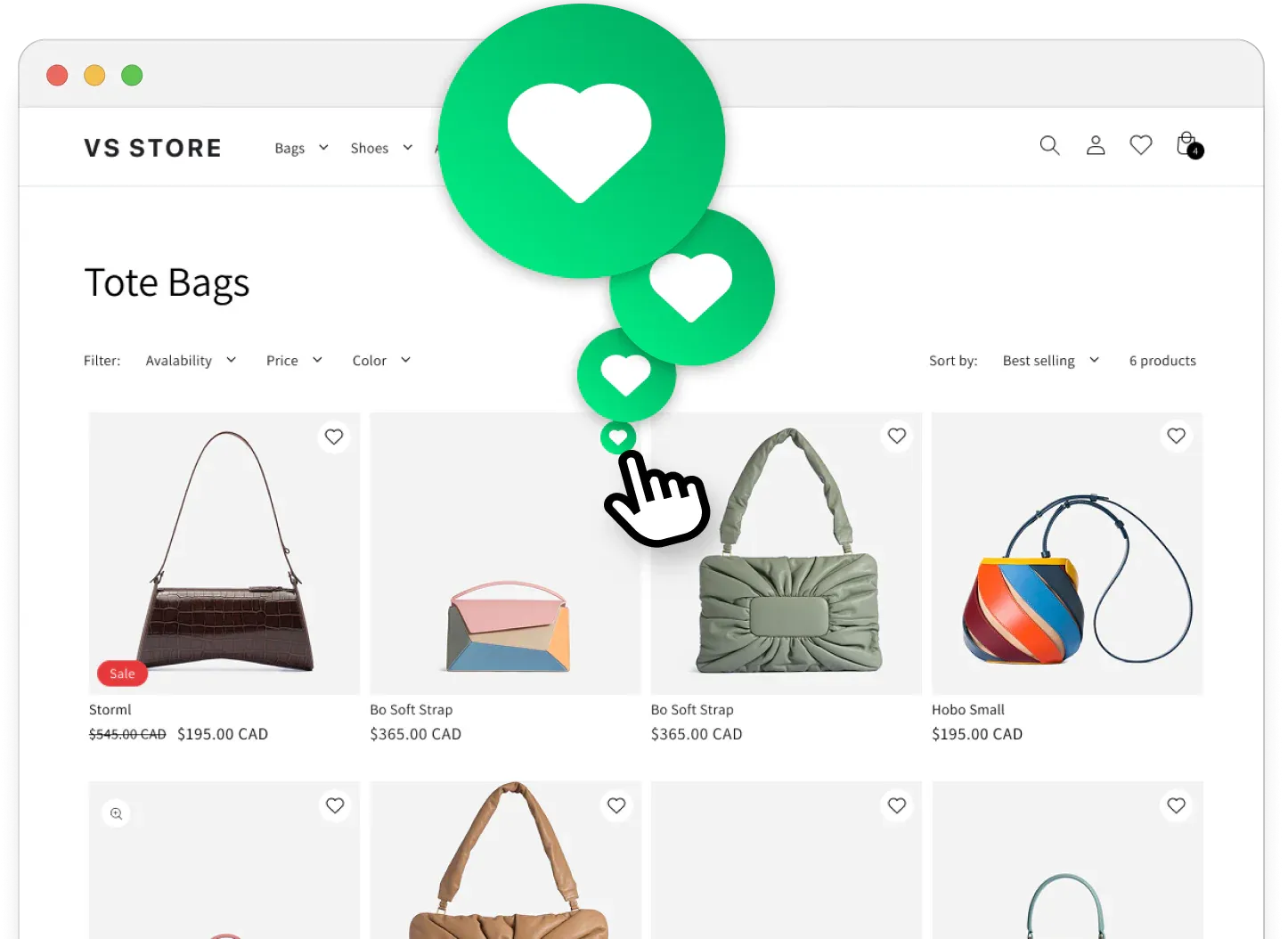 Wysh - add to wishlist